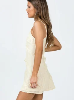 Princess Polly Lars Mini Dress Yellow Sale