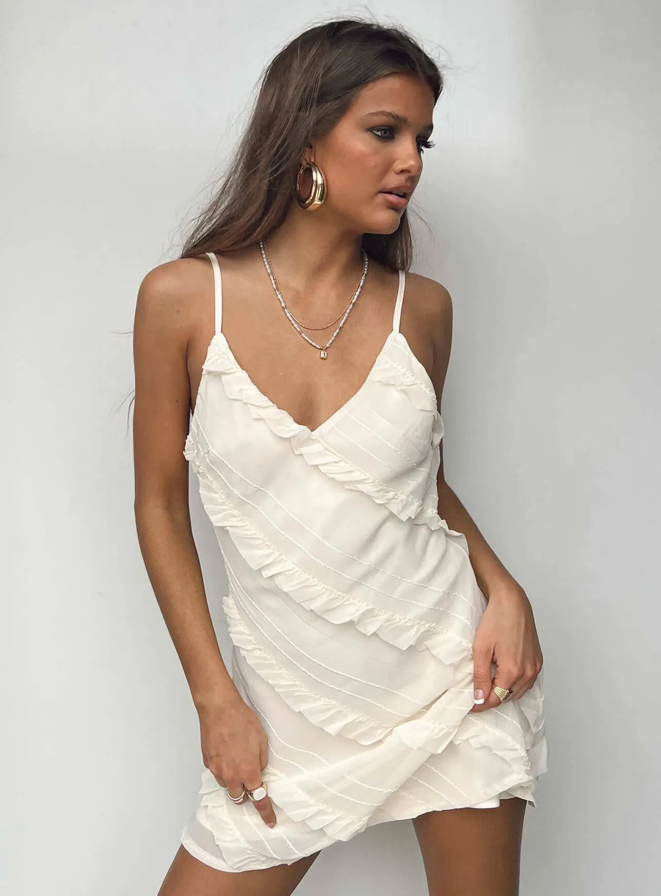 Princess Polly Lars Mini Dress Yellow Sale