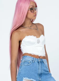 Princess Polly Laruche Top White Shop