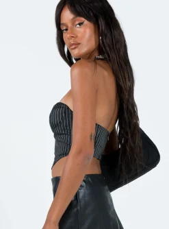 Princess Polly Laskey Bustier Top  Black Cheap
