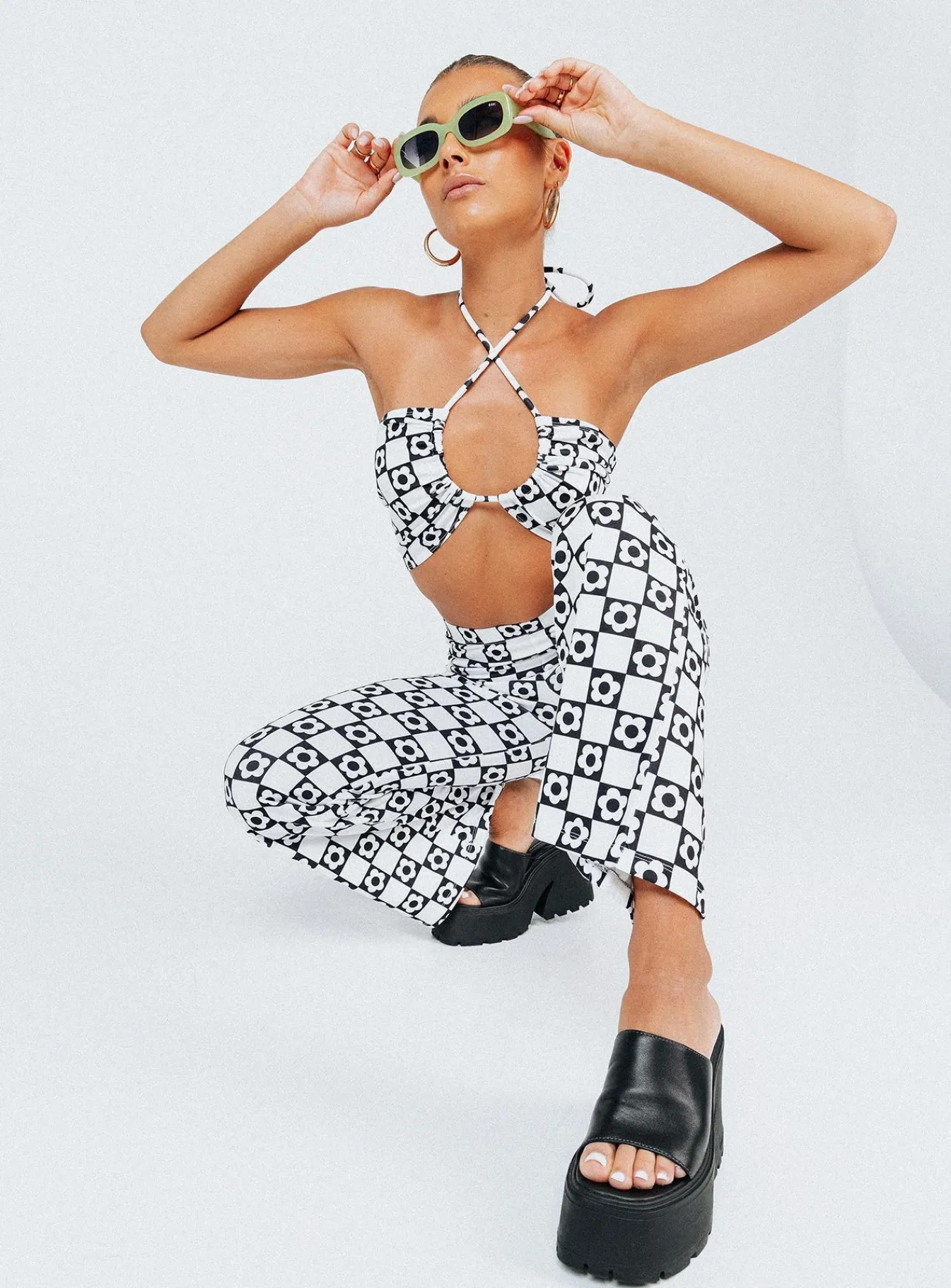 Princess Polly Latiana Set Black / White Cheap
