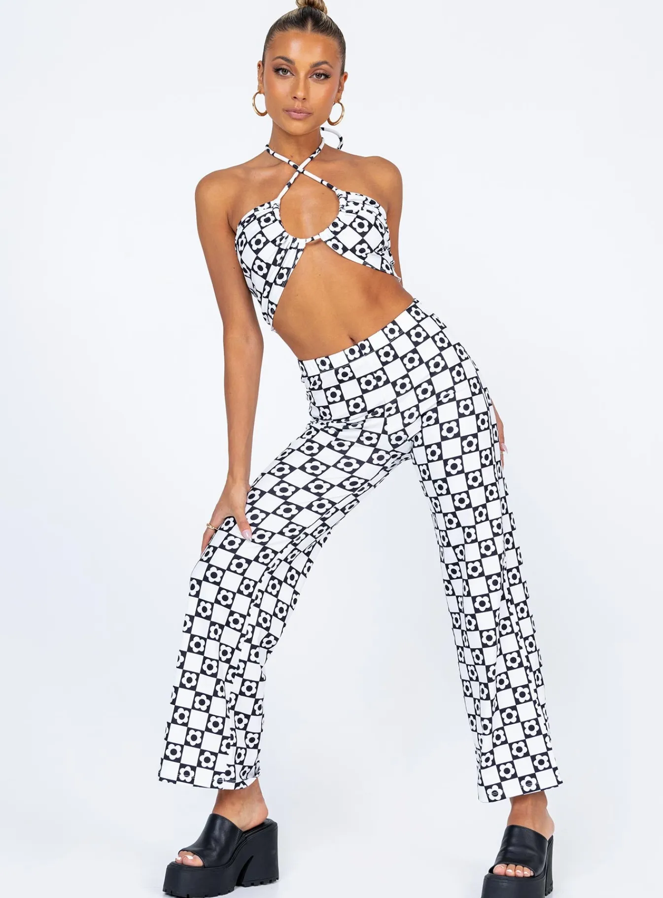 Princess Polly Latiana Set Black / White Cheap