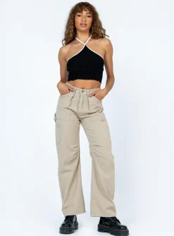 Princess Polly Latoya Top  Black Cheap
