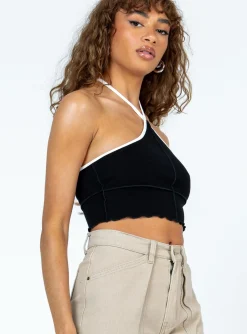 Princess Polly Latoya Top  Black Cheap
