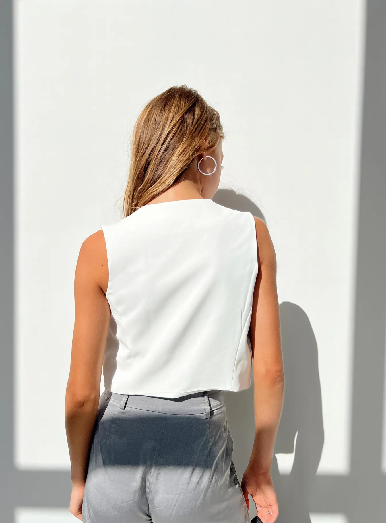 Princess Polly Lavine Vest Top White Sale