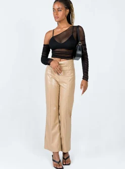 Princess Polly Layla Long Sleeve Top Black Clearance
