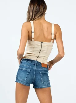 Princess Polly Lc Low Rise Shorts Denim Cheap