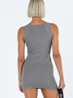 Princess Polly Lehna Mini Dress  Grey Hot