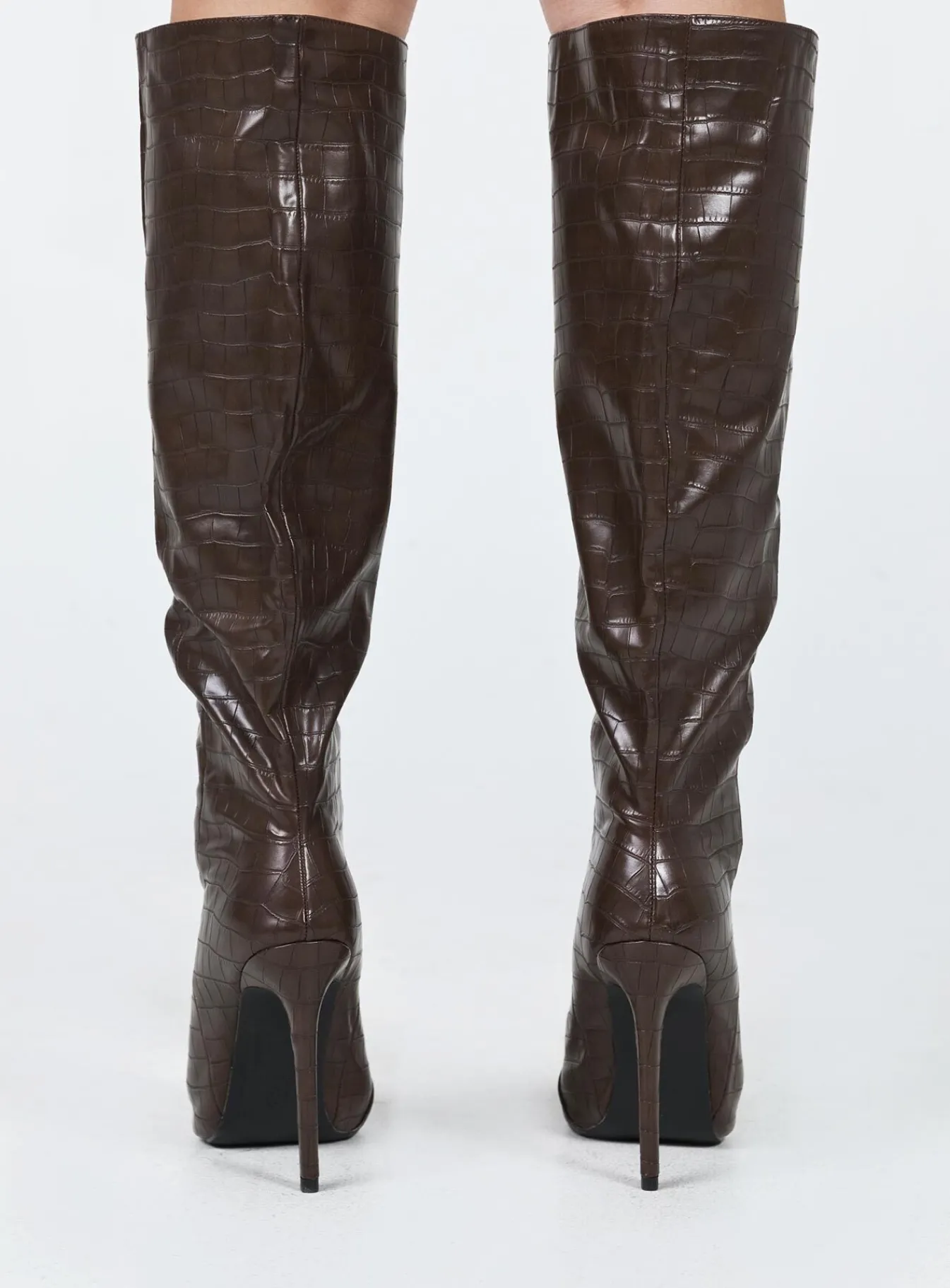 Princess Polly Leighton Boots Brown Sale