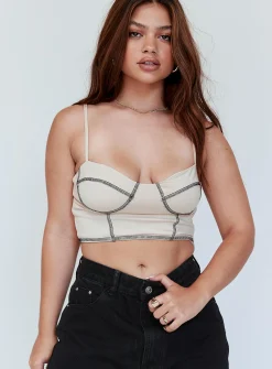 Princess Polly Leilani Top   Beige Cheap