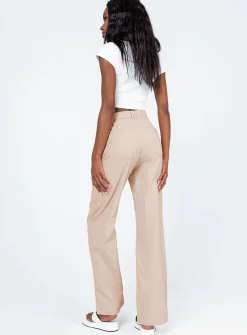 Princess Polly Lelo Linen Pants  Beige Best