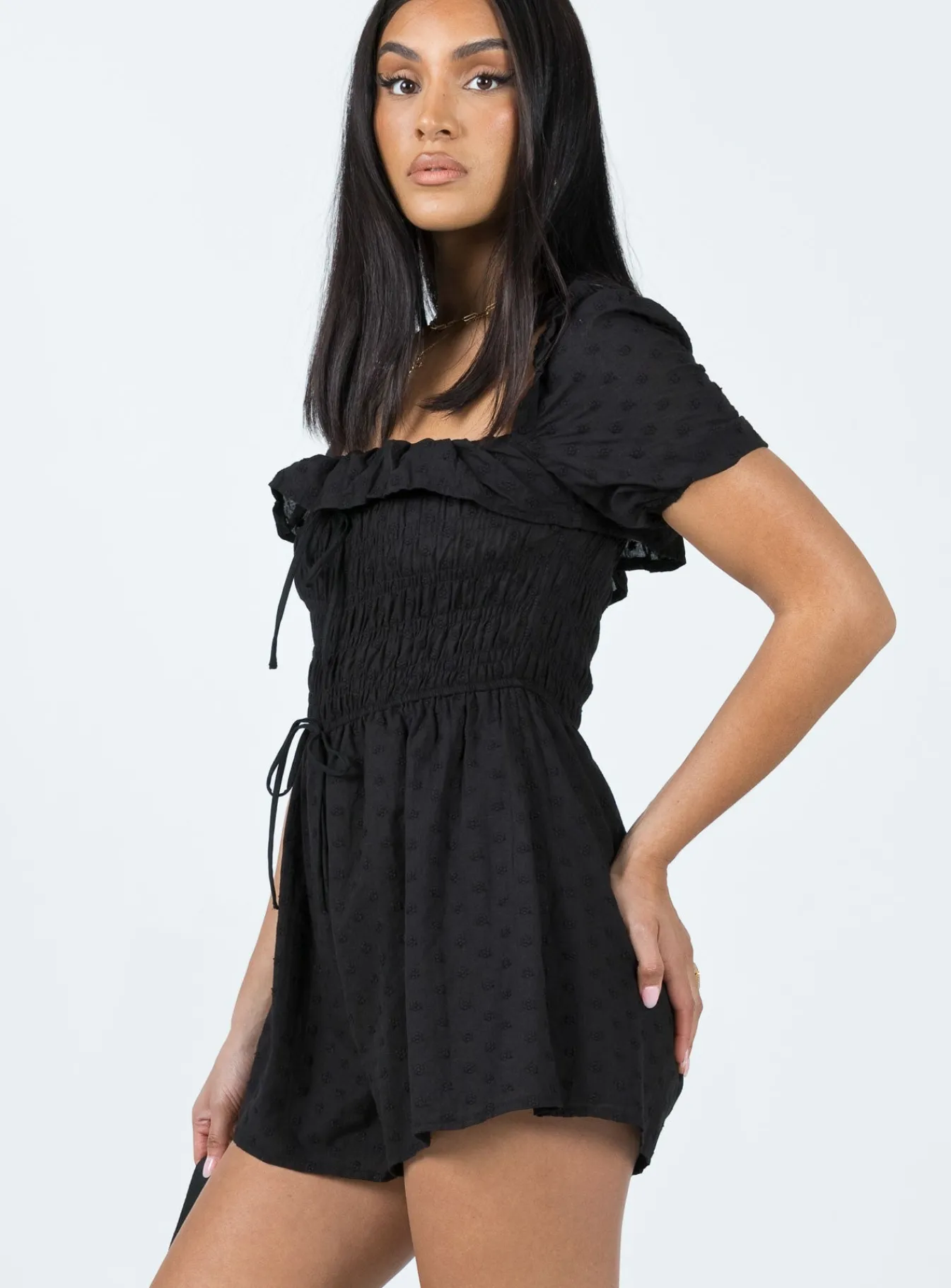 Princess Polly Leni Romper Black Shop