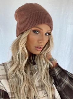 Princess Polly Leo Beanie  Brown Hot