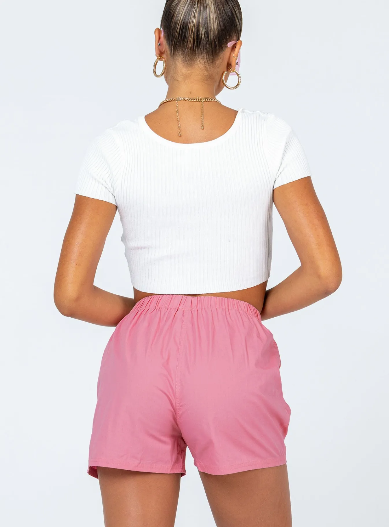 Princess Polly Leonara Shorts Pink Flash Sale