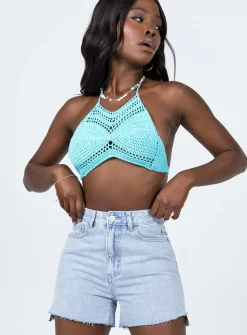 Princess Polly Leonie Lightwashshorts   Denim Clearance