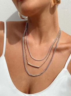 Princess Polly Lessie Necklace Multi   Gold Sale