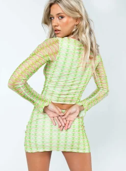 Princess Polly Lester Mini Skirt  Multi Flash Sale