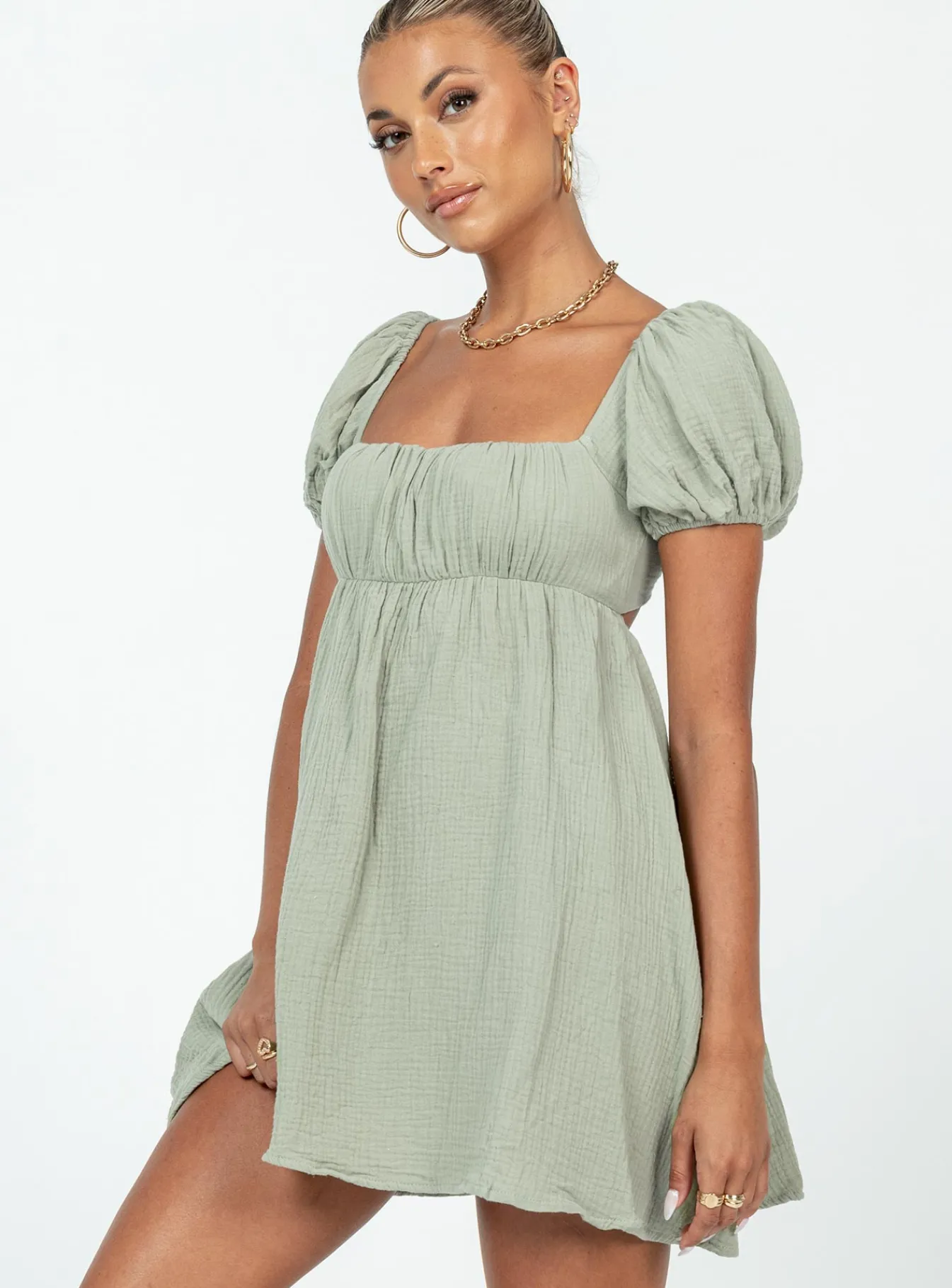 Princess Polly Let'S Dance Mini Dress Sage Cheap