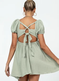 Princess Polly Let'S Dance Mini Dress Sage Cheap