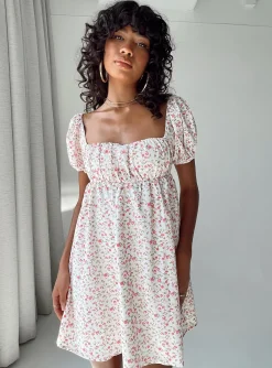 Princess Polly Let'S Dance Mini Dressfloral   Pink Shop