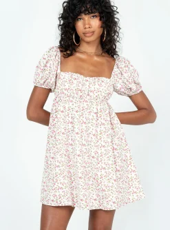 Princess Polly Let'S Dance Mini Dressfloral   Pink Shop