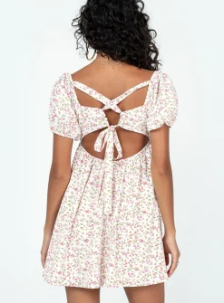 Princess Polly Let'S Dance Mini Dressfloral   Pink Shop