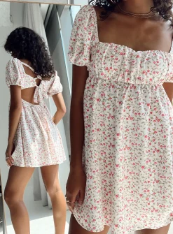 Princess Polly Let'S Dance Mini Dressfloral   Pink Shop