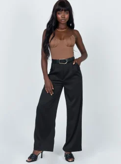 Princess Polly Levey Bodysuit Brown Fashion