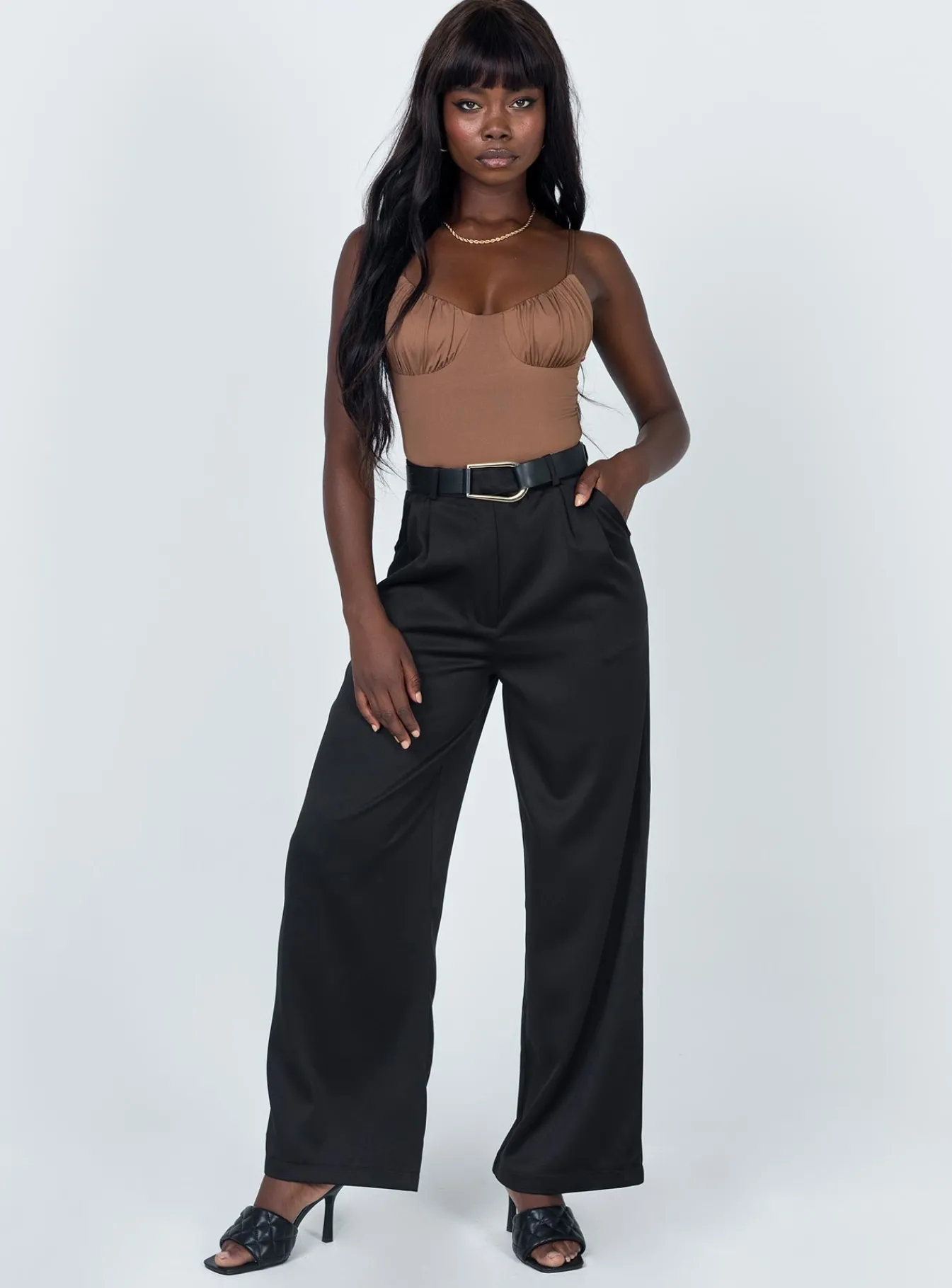 Princess Polly Levey Bodysuit Brown Fashion