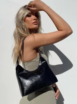 Princess Polly Lexis Shoulder Bag  Black Online