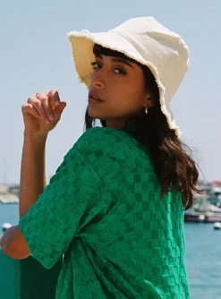 Princess Polly Lickety Split Canvas Bucket Hat  Cream Shop