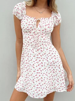 Princess Polly Lidia Mini Dressmulti   White Discount
