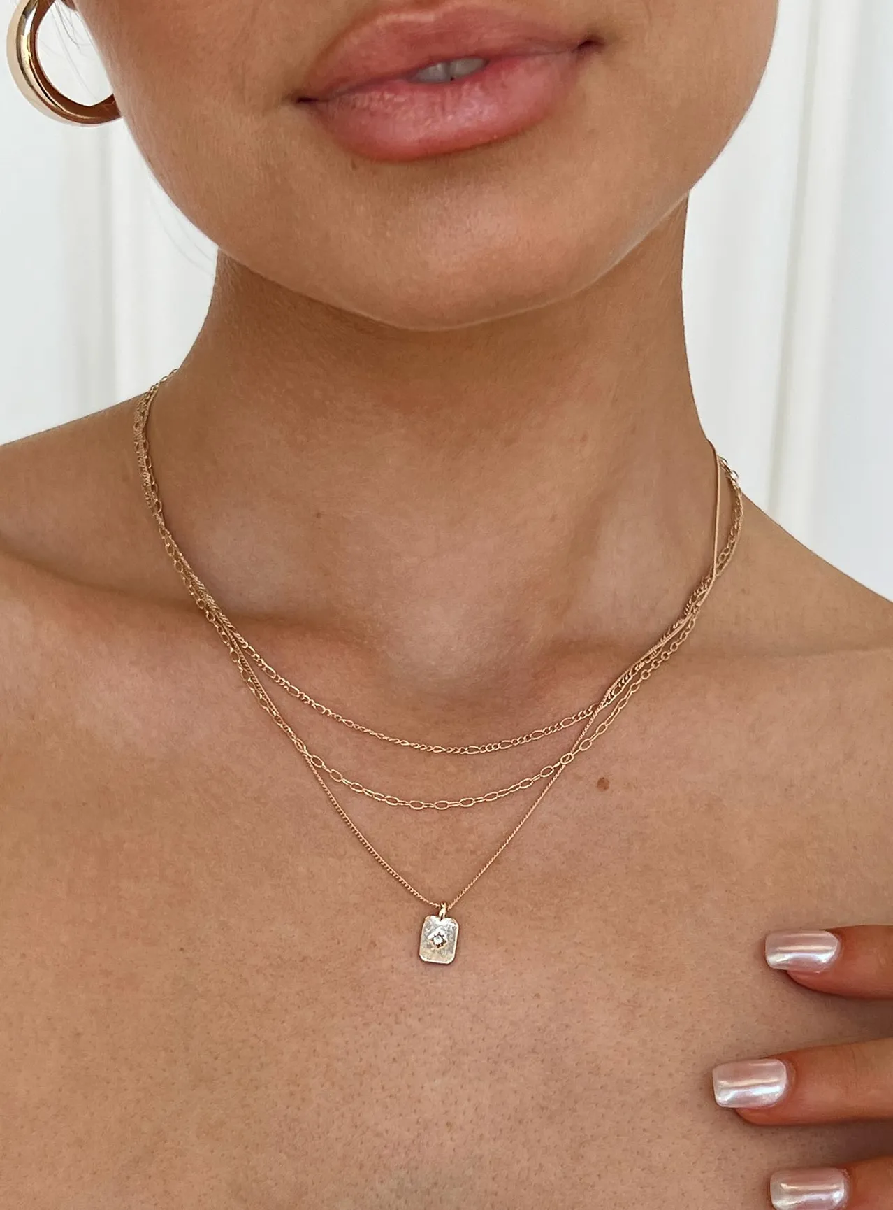 Princess Polly Light Keeper Necklace Gold Clearance