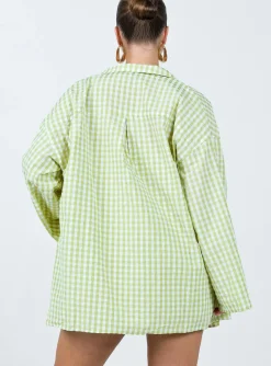 Princess Polly Lillia Set/ White   Green Flash Sale