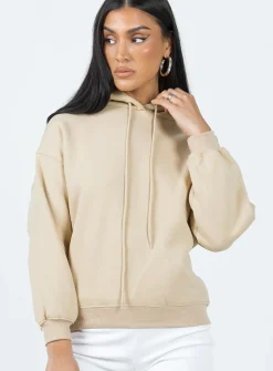 Princess Polly Lilly Hoodie Mushroom   Brown Hot
