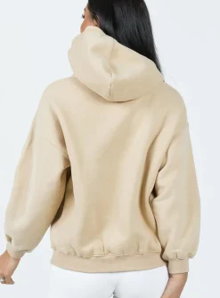 Princess Polly Lilly Hoodie Mushroom   Brown Hot