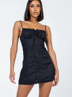 Princess Polly Lilou Mini Dress Black Online