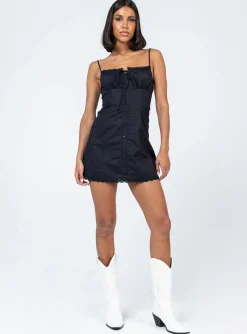 Princess Polly Lilou Mini Dress  Black Online