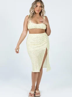 Princess Polly Lily Set   Yellow Floral Best