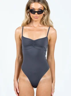 Princess Polly Linden Bodysuit Slate Shop