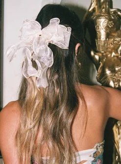 Princess Polly Linney Hair Bow  Beige Store