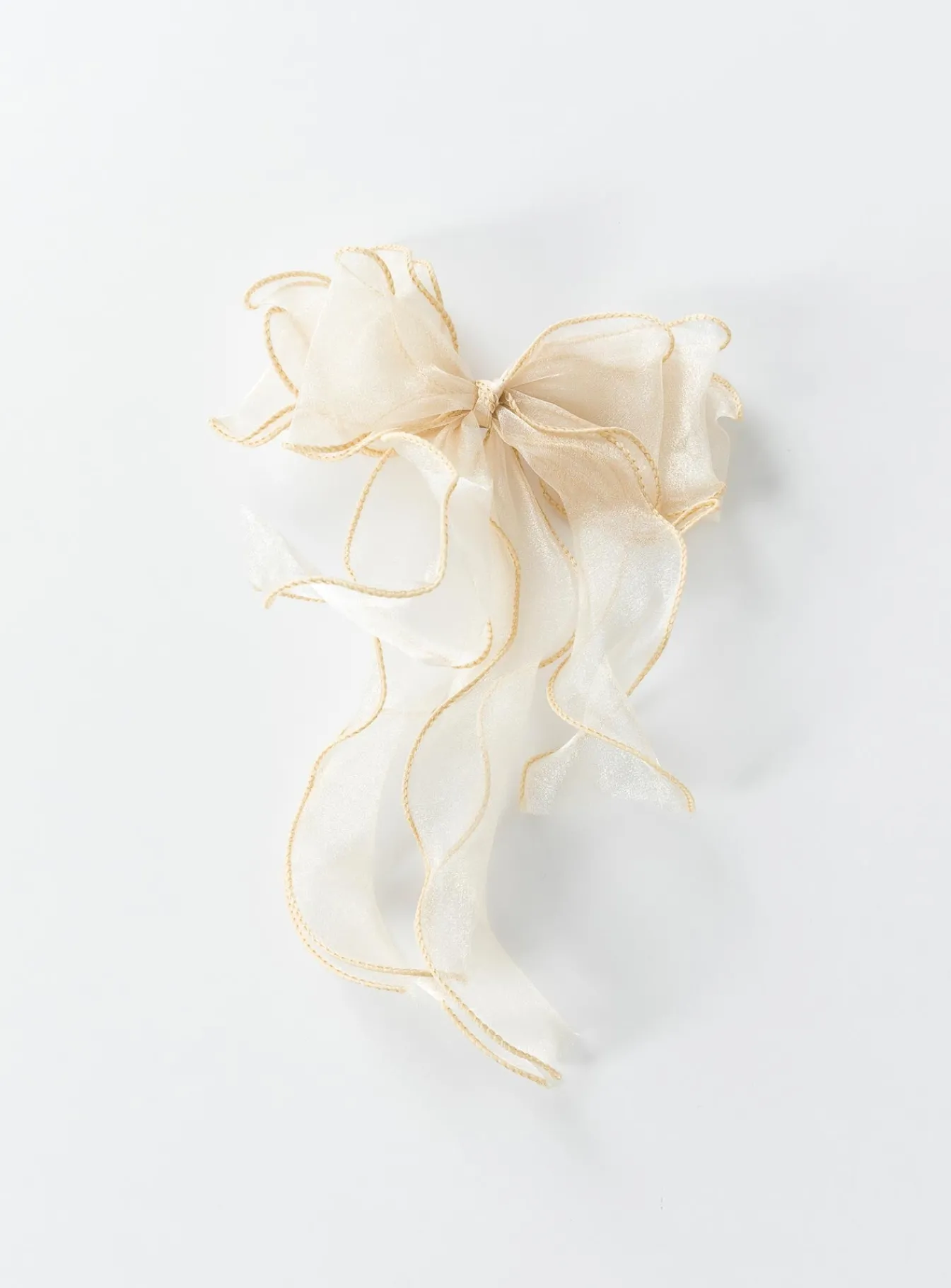 Princess Polly Linney Hair Bow Beige Store