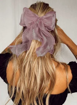 Princess Polly Linney Hair Bow  Pink New