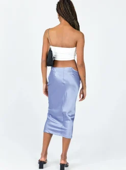Princess Polly Lion’S Den Midi Skirt Blue Discount