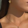 Princess Polly Lock It Upplated Earrings   Gold Online