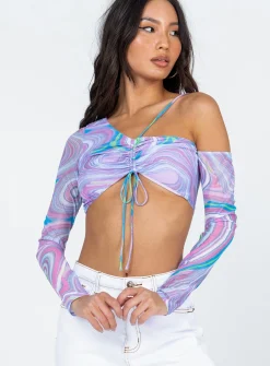 Princess Polly Loki Long Sleeve Top  Purple Fashion