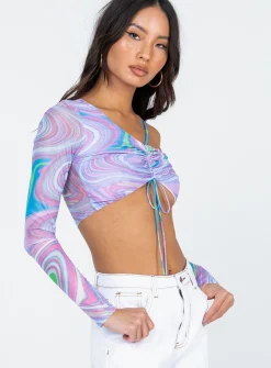 Princess Polly Loki Long Sleeve Top  Purple Fashion