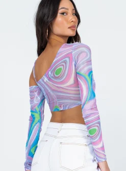 Princess Polly Loki Long Sleeve Top  Purple Fashion