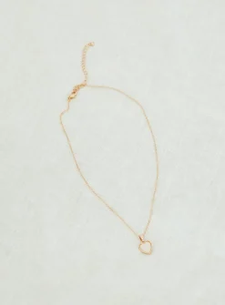 Princess Polly Lonely Heart Necklace   Gold New