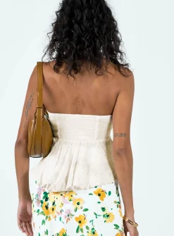Princess Polly Long Summer Nights Top  Ivory Fashion